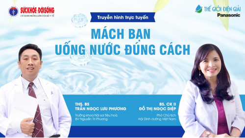 BÃ¡c sÄ© chuyÃªn khoa tiÃªu hÃ³a phÃ¢n tÃ­ch cÃ´ng dá»¥ng cá»§a nÆ°á»›c ion kiá»m